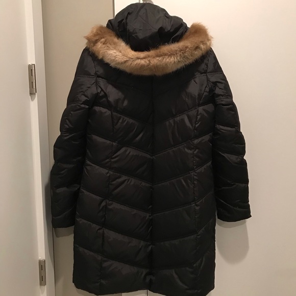 MK puffer faux fur trim coat size s - Picture 3 of 3